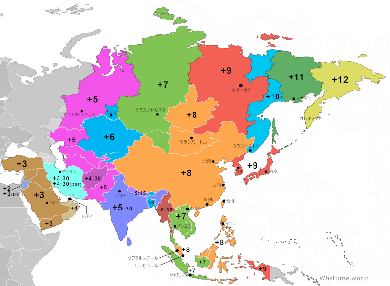 Asia map